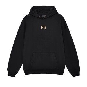 Fear of God Essentials FG on the chest